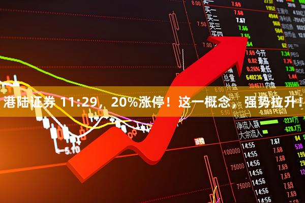 港陆证券 11:29，20%涨停！这一概念，强势拉升！